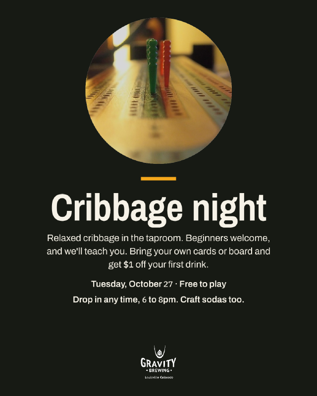 Poster for Cribbage Night