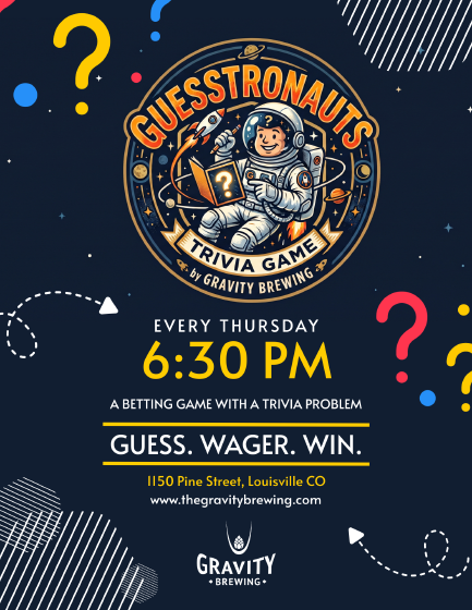 Poster for Guesstronaut Trivia Game Night