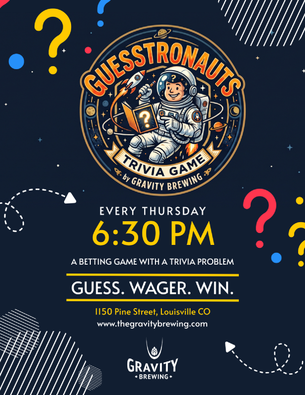 Poster for Guesstronaut Trivia Game Night