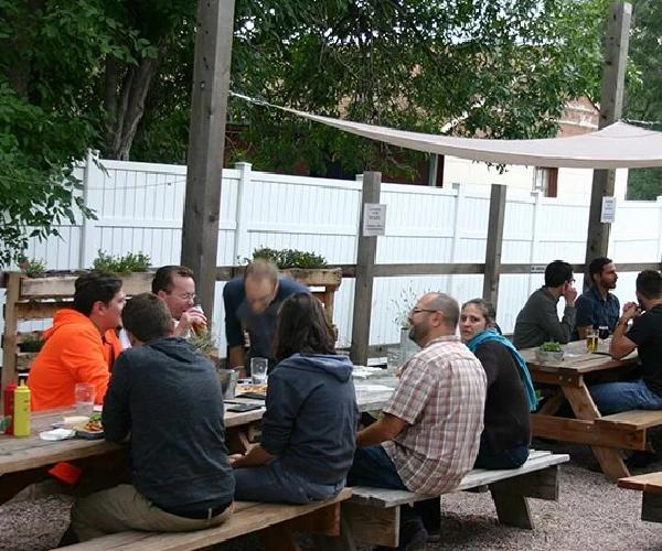 The bier garten patio